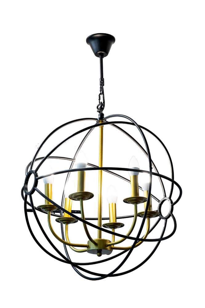 Лампа потолочная Сфера, латунь d.56см h.60см