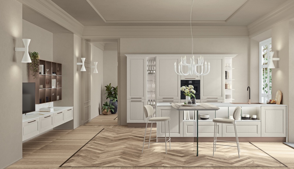 Деревянная кухня Agnese Style Италия LUBE cucine в Москве