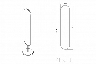 Зеркало напольное Гарда 19-OA-9888
