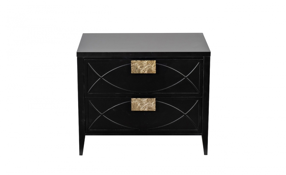 Тумба прикроватная черная 60*50*40см