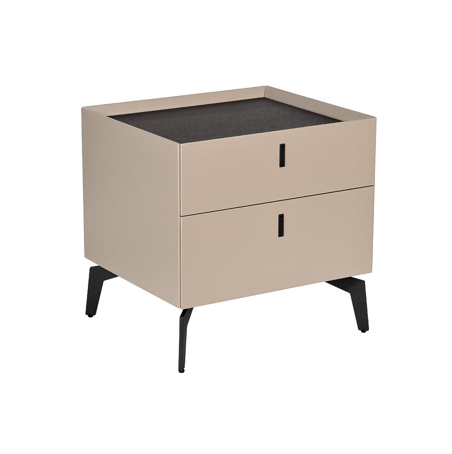 Тумбочка с двумя ящиками светлая 77IP-NS817/1