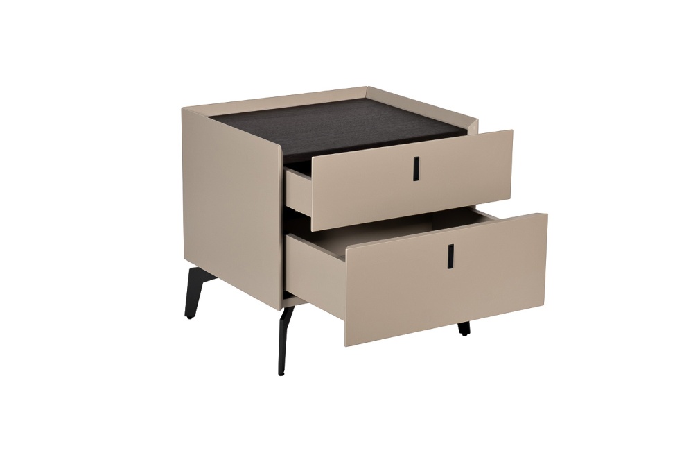 Тумбочка с двумя ящиками светлая 77IP-NS817/1