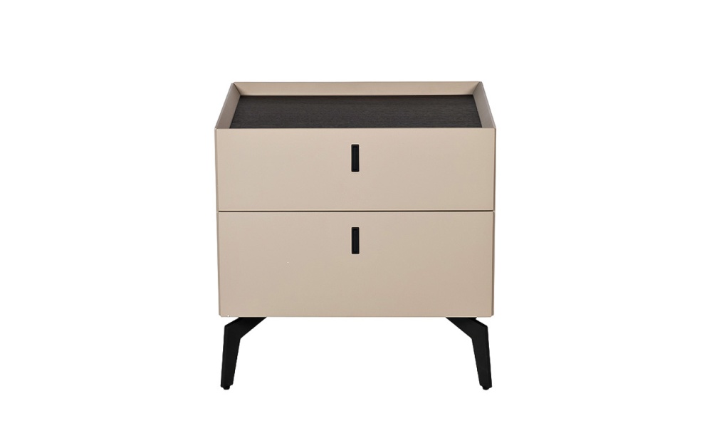 Тумбочка с двумя ящиками светлая 77IP-NS817/1