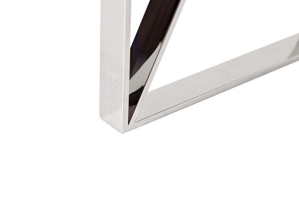 Консоль прозр.стекло/хром 120*40*78см