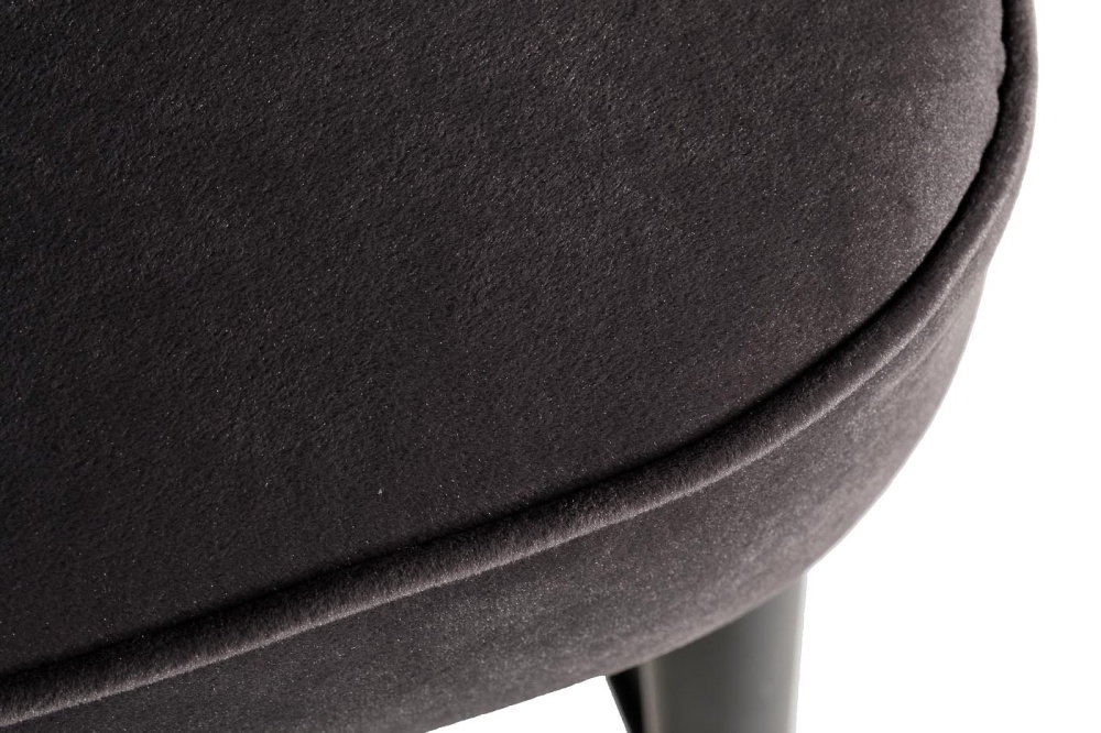 Cтул барный велюр серый 54*54*106см с ч/б спинкой