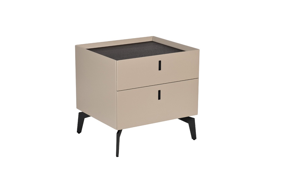 Тумбочка с двумя ящиками светлая 77IP-NS817/1